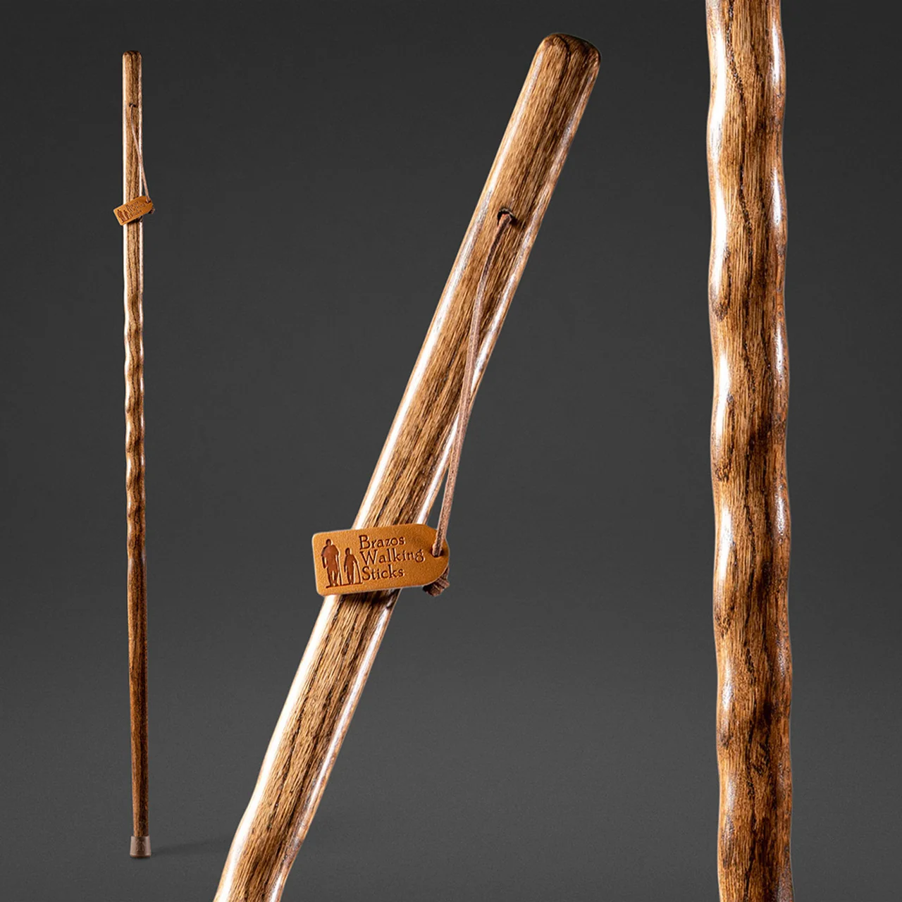 Twisted Oak Backpacker Handcrafted Walking Stick - Image 3