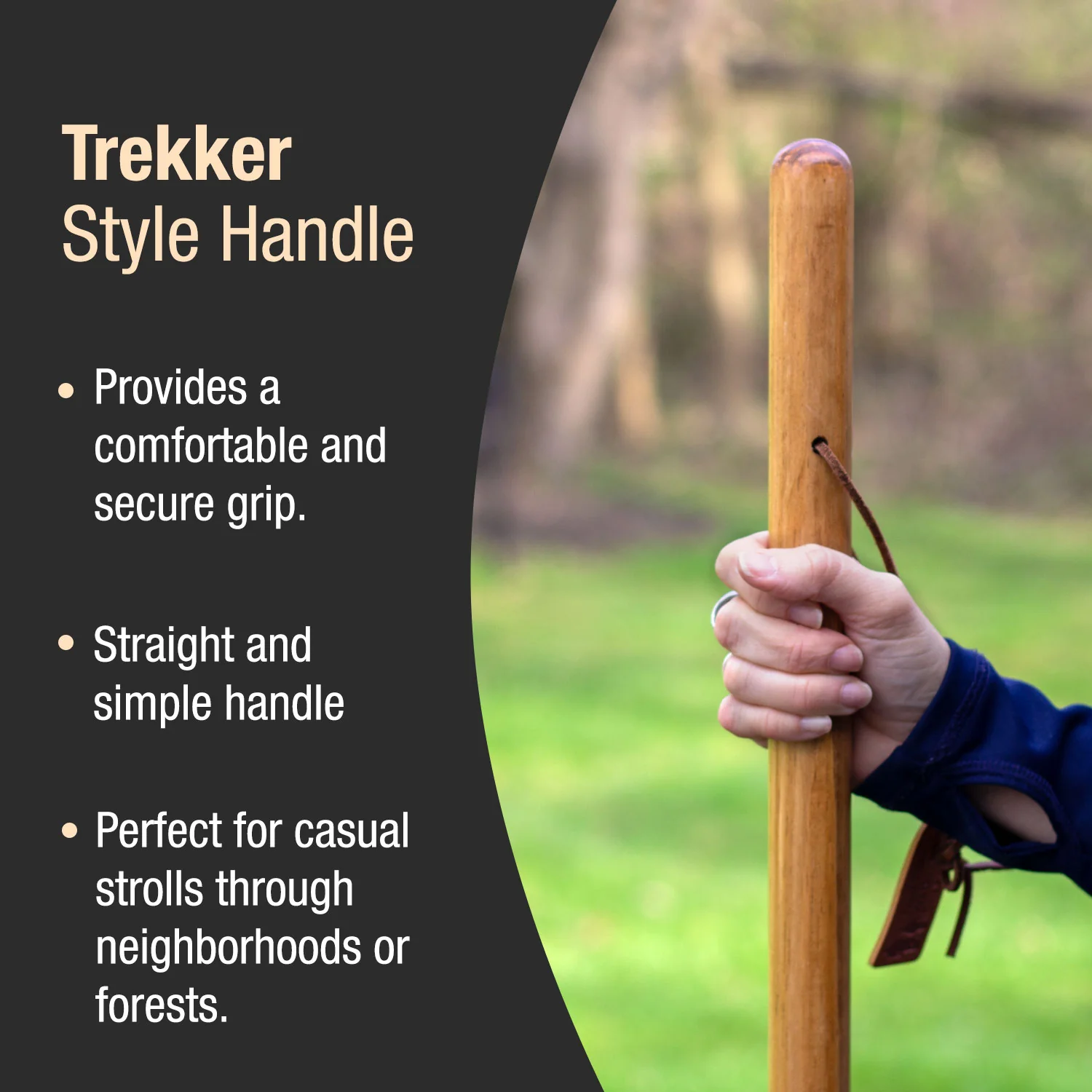 Twisted Pine Handcrafted Walking Stick 55" - Image 3